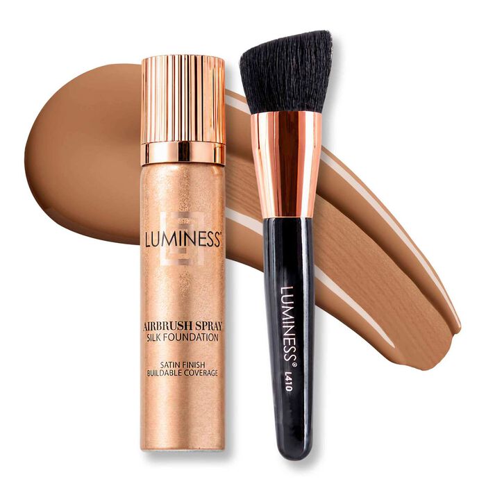 Airbrush Spray Silk Foundation with Buffing Brush - Light Tan 090Light Tan 090